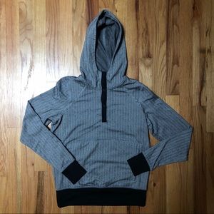 Zella Herringbone Hooded Pullover